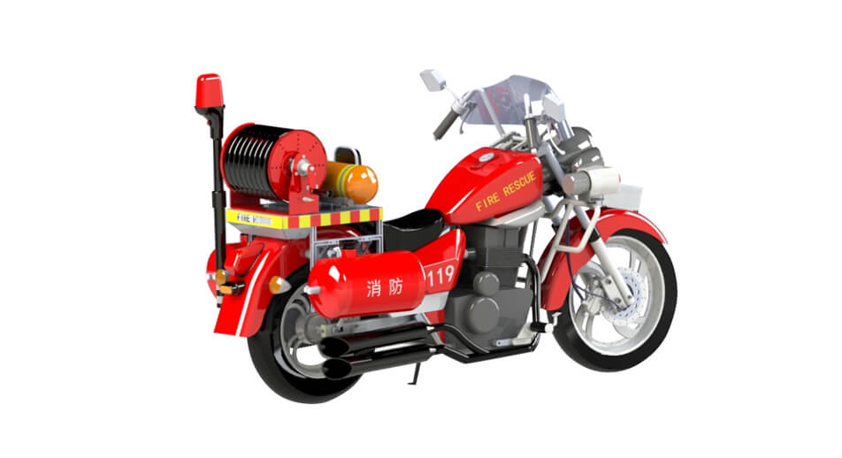 2 Wheel Fire-fighting Motorcycle